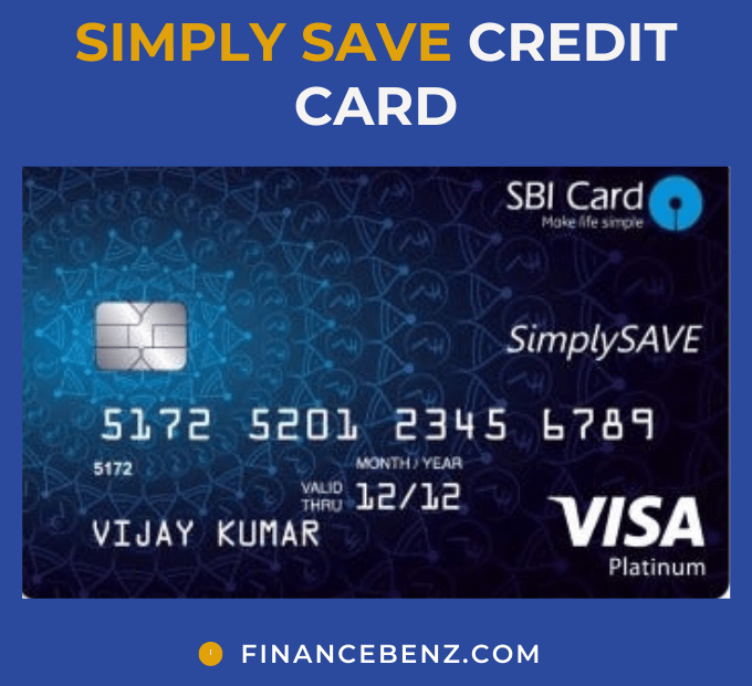 SBI simple save credit card features and charges/fee