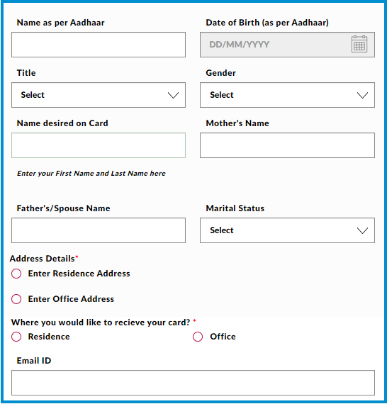 Steps to apply for Flipkart Axis Bank Credit Card