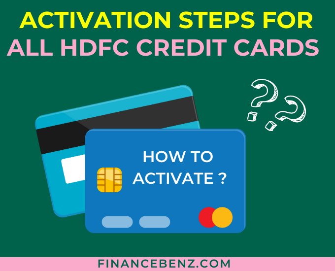 How To Activate HDFC Credit  Card Online