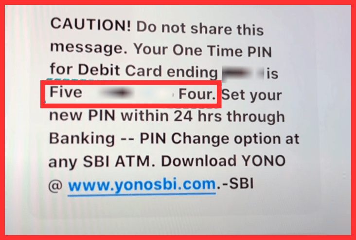 SBI ATM PIN Generation Process by ATM Machine