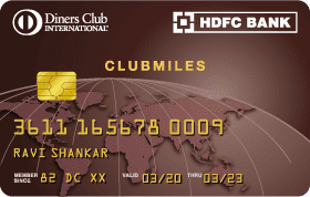 Explanation Of All HDFC Diners Club Credit Cards At One Place: HDFC Diners Club Miles Credit Card