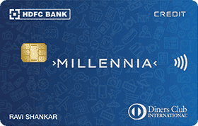 Explanation Of All HDFC Diners Club Credit Cards At One Place: HDFC Diners Club Millennia Credit Card